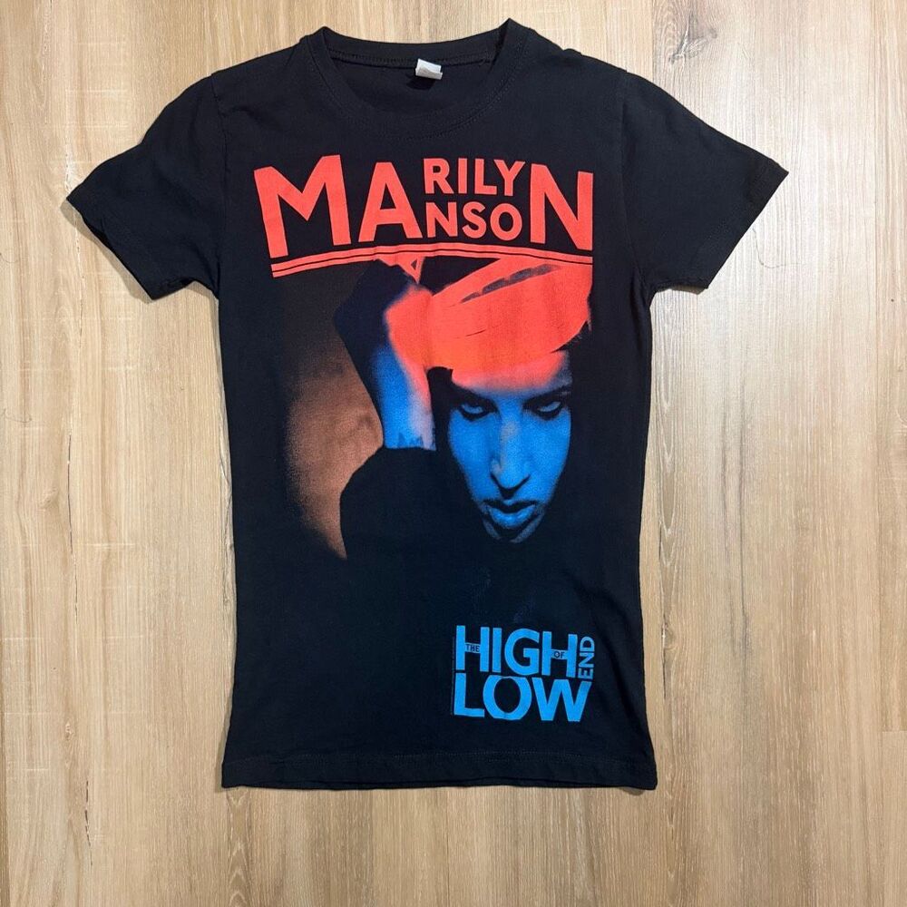Vintage Y2K Marilyn Manson The High End Lf Low Album Shirt Mall Goth Nu Metal S